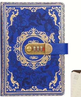 Vintage Locked Diary Journal  Notebook Gift 200pg