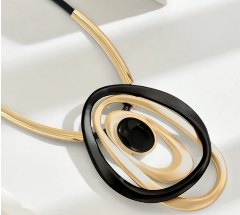 Statement Trio Ring Necklace